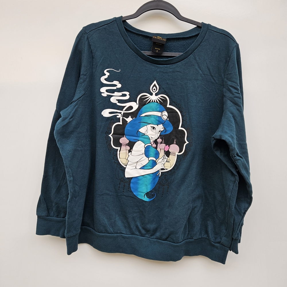 Disney Teal Graphic Women's Sweater